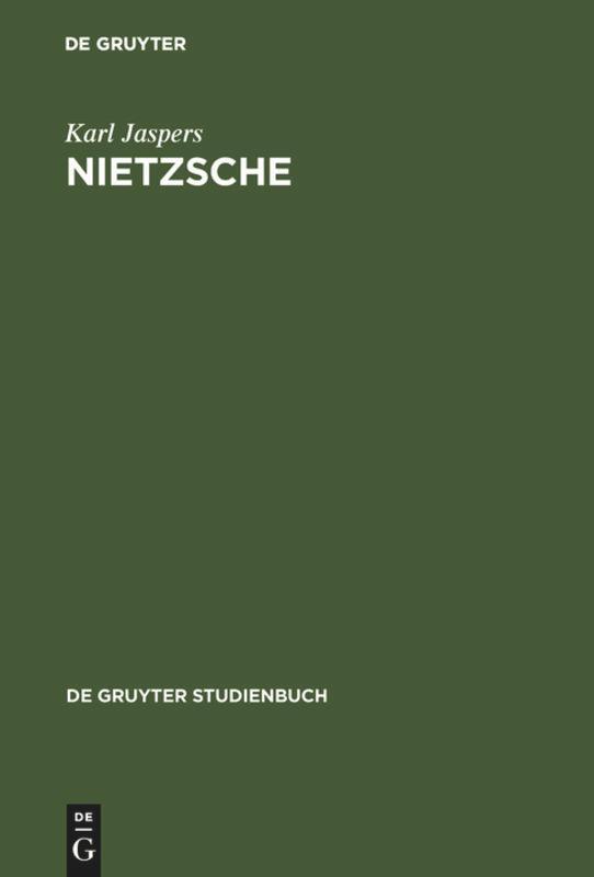 Cover: 9783110086584 | Nietzsche | Einführung in das Verständnis seines Philosophierens
