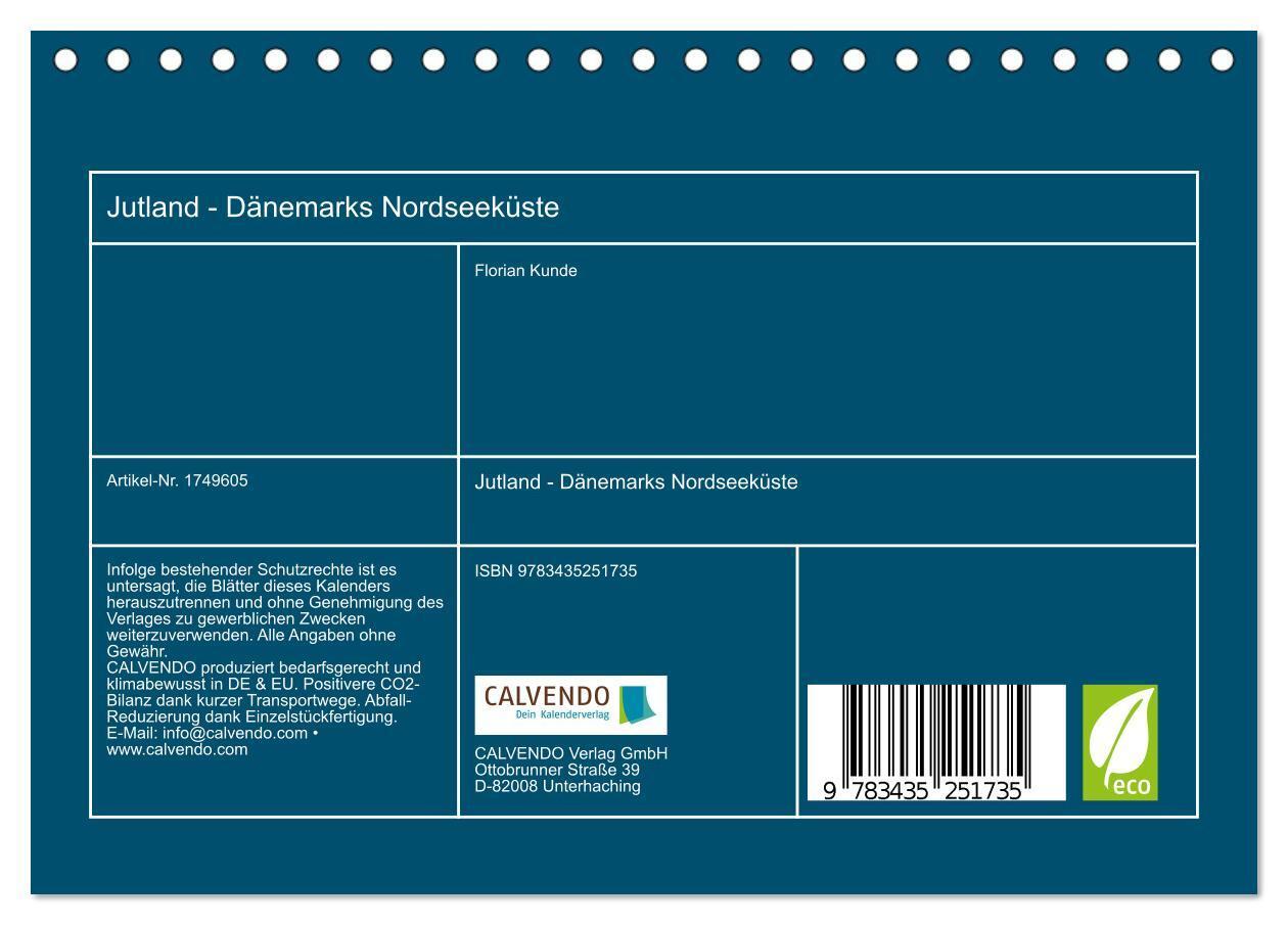 Bild: 9783435251735 | Jutland - Dänemarks Nordseeküste (Tischkalender 2025 DIN A5 quer),...