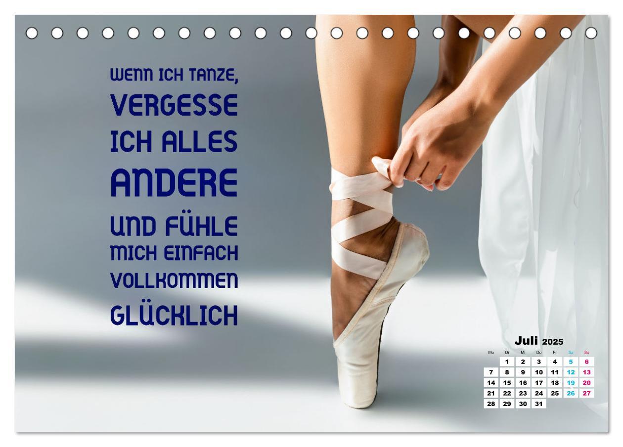 Bild: 9783383891915 | Ballett mit einem Hauch Poesie (Tischkalender 2025 DIN A5 quer),...