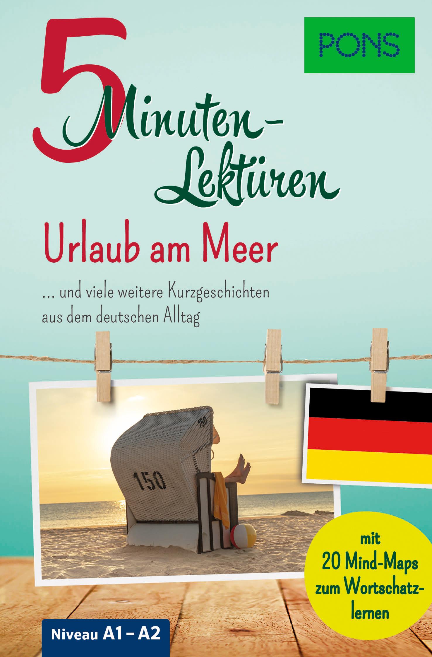 Cover: 9783125661011 | PONS 5-Minuten-Lektüren Deutsch A1-A2 - Urlaub am Meer | Taschenbuch