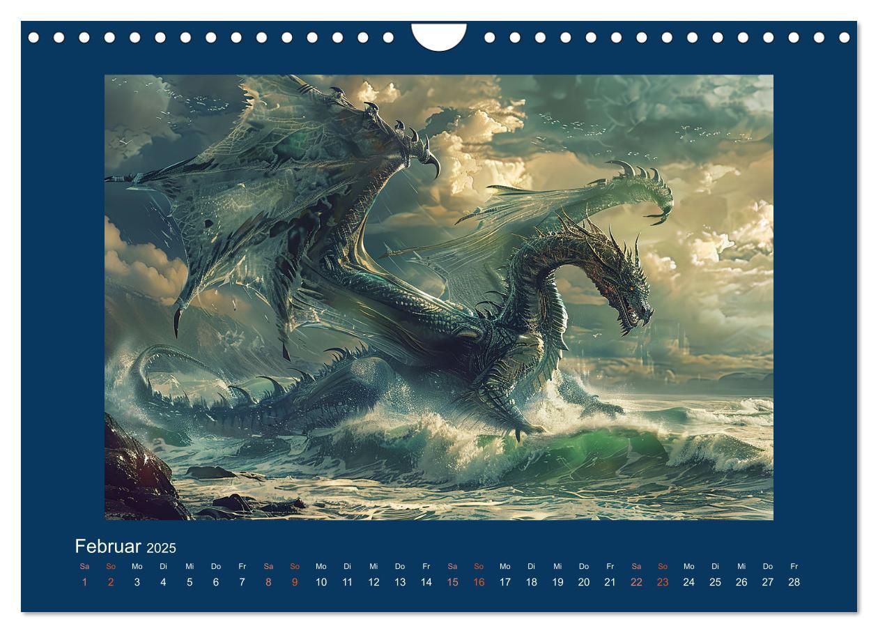 Bild: 9783383821394 | Drachenkrieger (Wandkalender 2025 DIN A4 quer), CALVENDO...