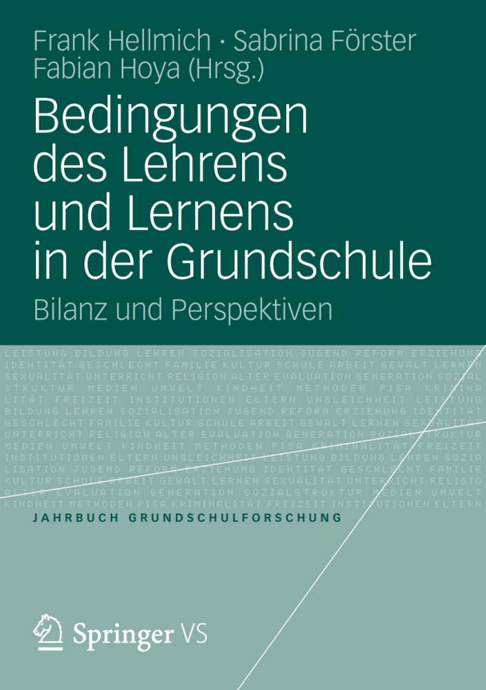 Cover: 9783531186085 | Bedingungen des Lehrens und Lernens in der Grundschule | Taschenbuch