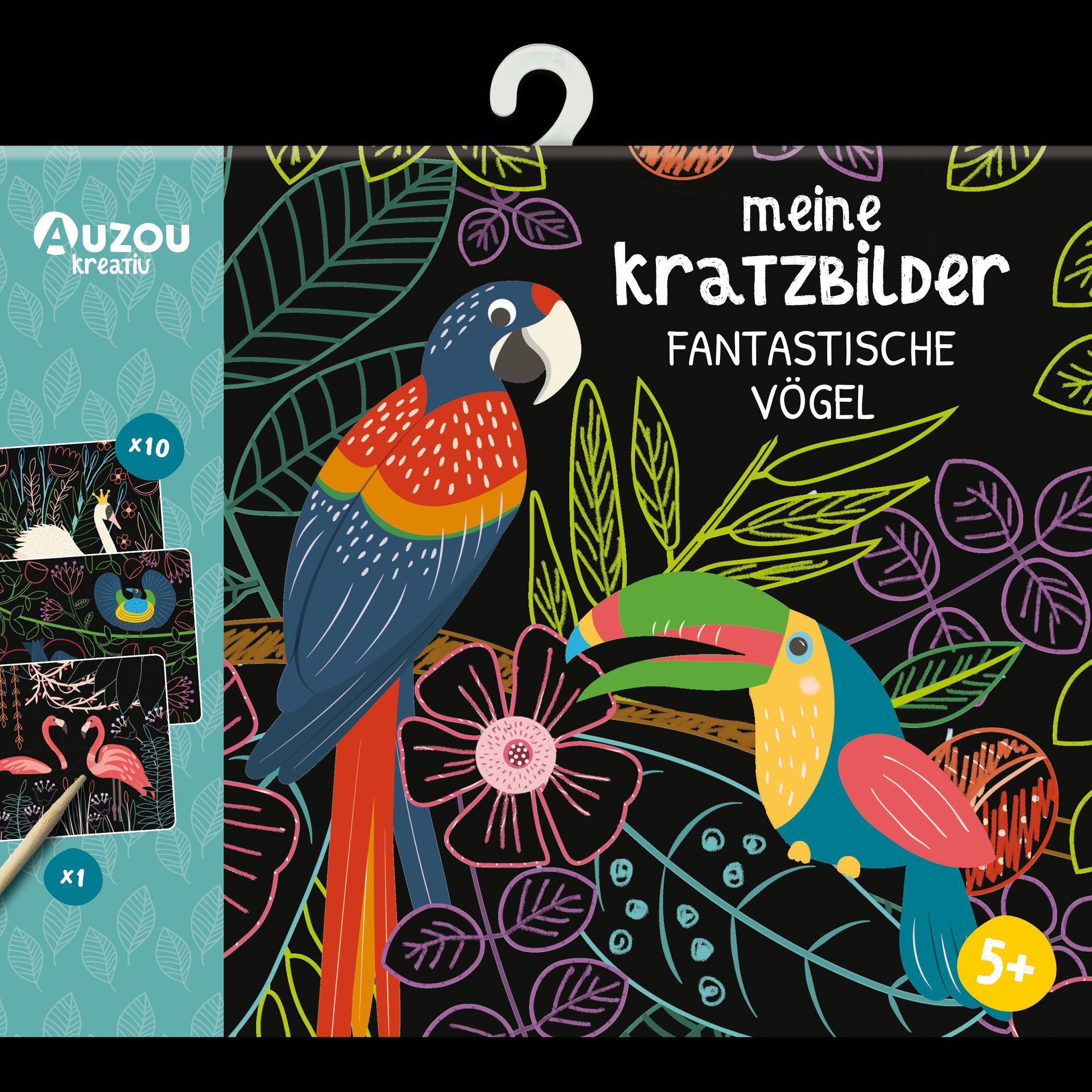 Cover: 3760354050294 | Auzou Meine Kratzbilder - Fantastische Vögel | Auzou | Spiel | 405029