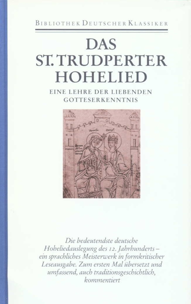 Cover: 9783618660200 | Das Sankt Trudperter Hohelied | Buch | Dünndr. | 1402 S. | Deutsch