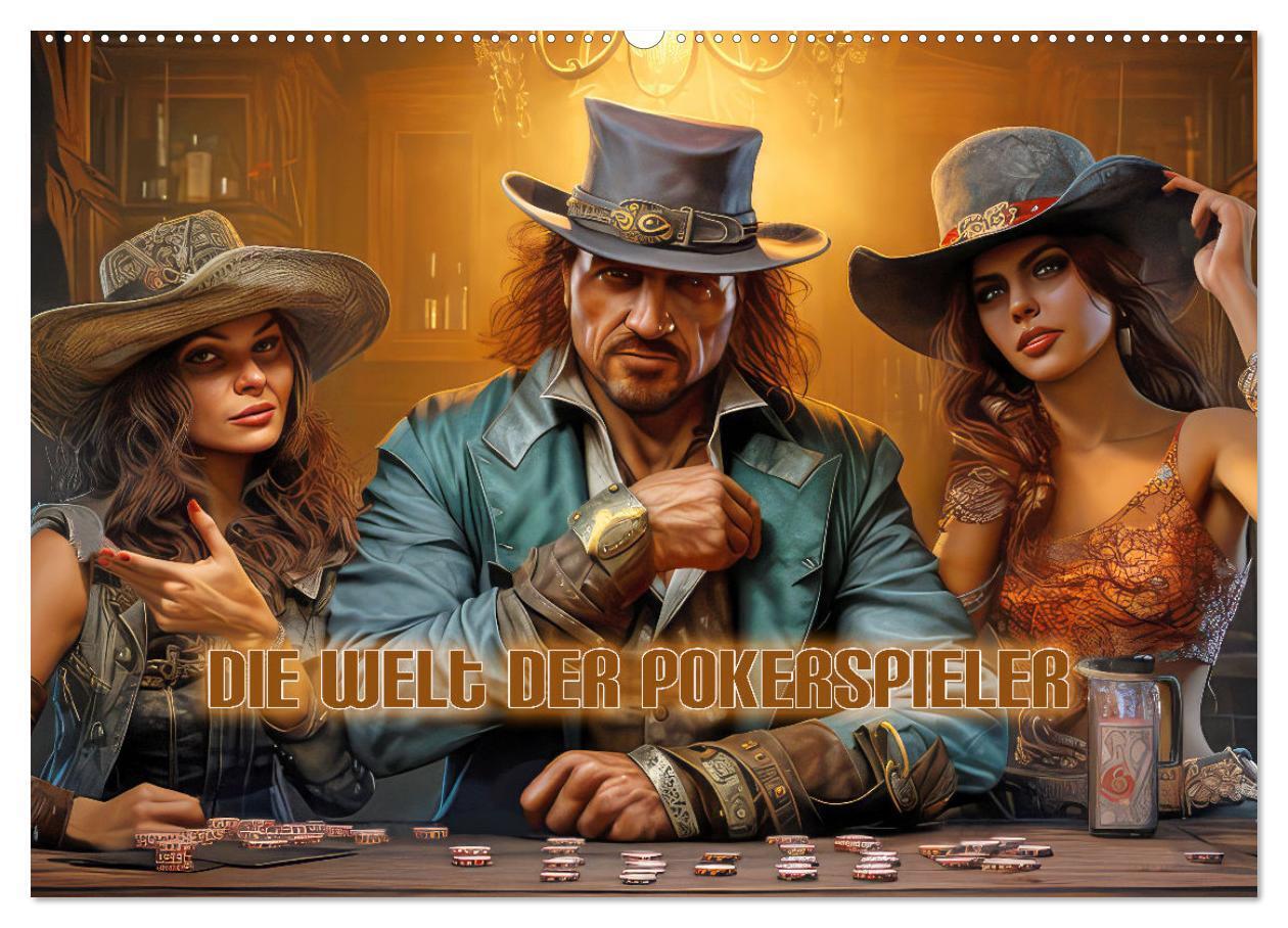 Cover: 9783383875458 | Die Welt der Pokerspieler (Wandkalender 2025 DIN A2 quer), CALVENDO...