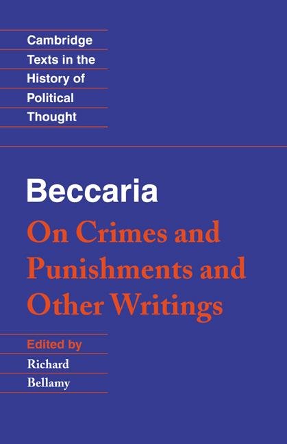 Cover: 9780521479820 | Beccaria | 'on Crimes and Punishments' and Other Writings | Beccaria