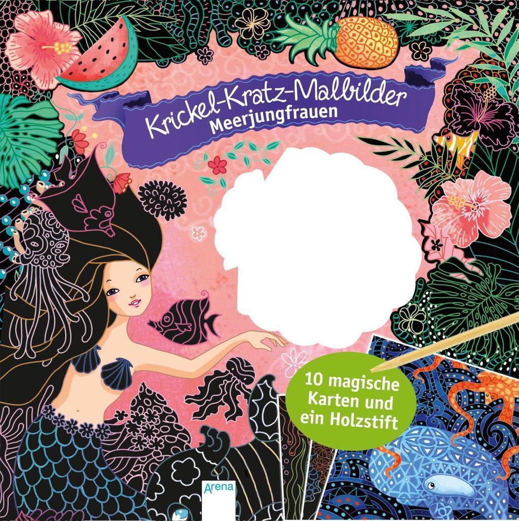 Cover: 9783401711515 | Krickel-Kratz-Malbilder. Meerjungfrauen | Taschenbuch | Deutsch | 2017