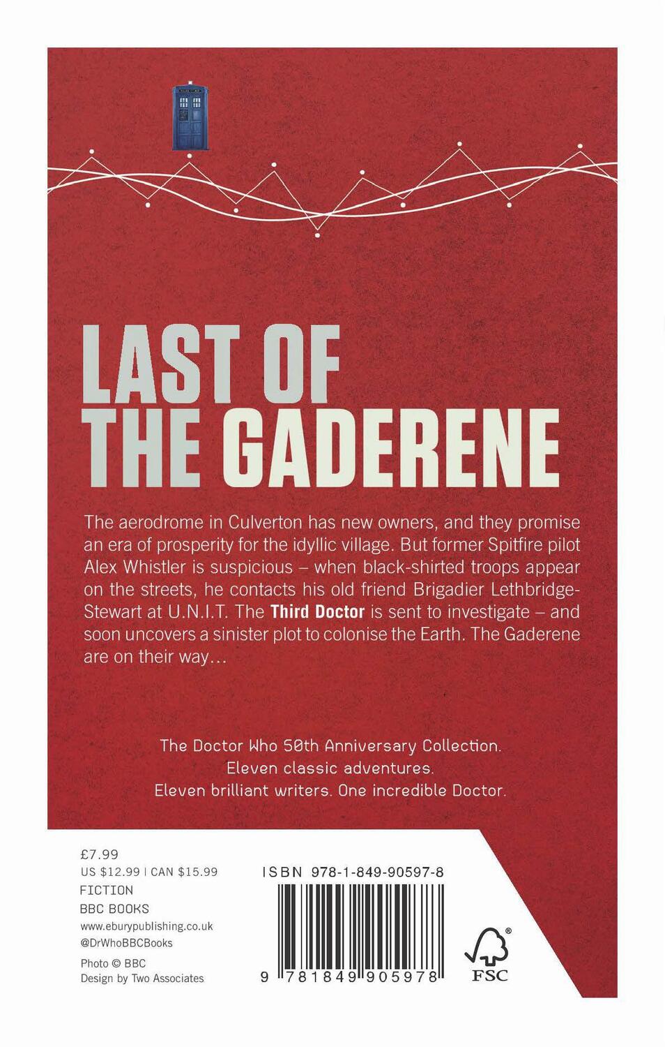 Rückseite: 9781849905978 | Doctor Who: Last of the Gaderene | 50th Anniversary Edition | Gatiss