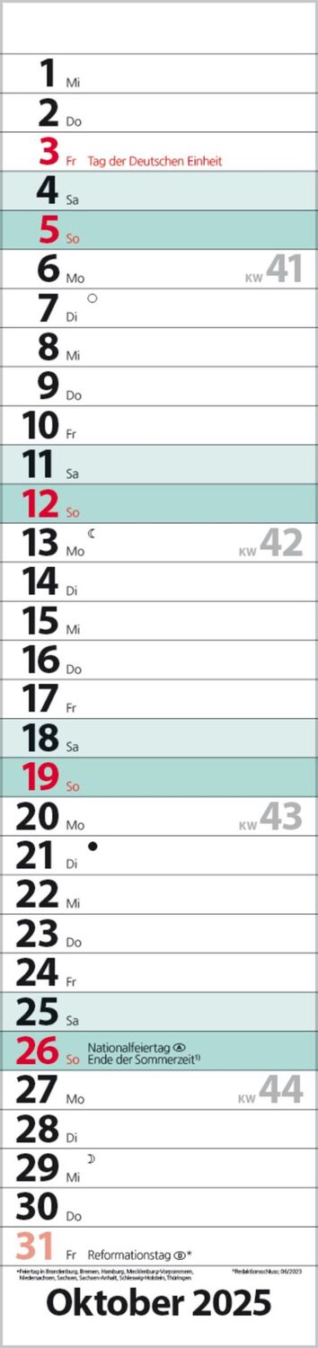 Bild: 9783731879602 | Streifenplaner Compact Türkis 2025 | Verlag Korsch | Kalender | 13 S.