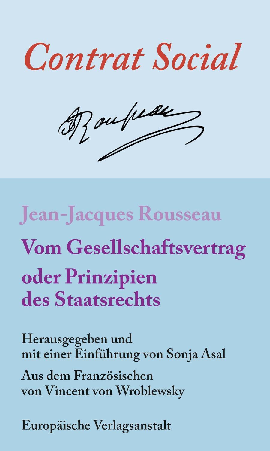 Cover: 9783863931476 | Vom Gesellschaftsvertrag oder Prinzipien des Staatsrechts | Rousseau