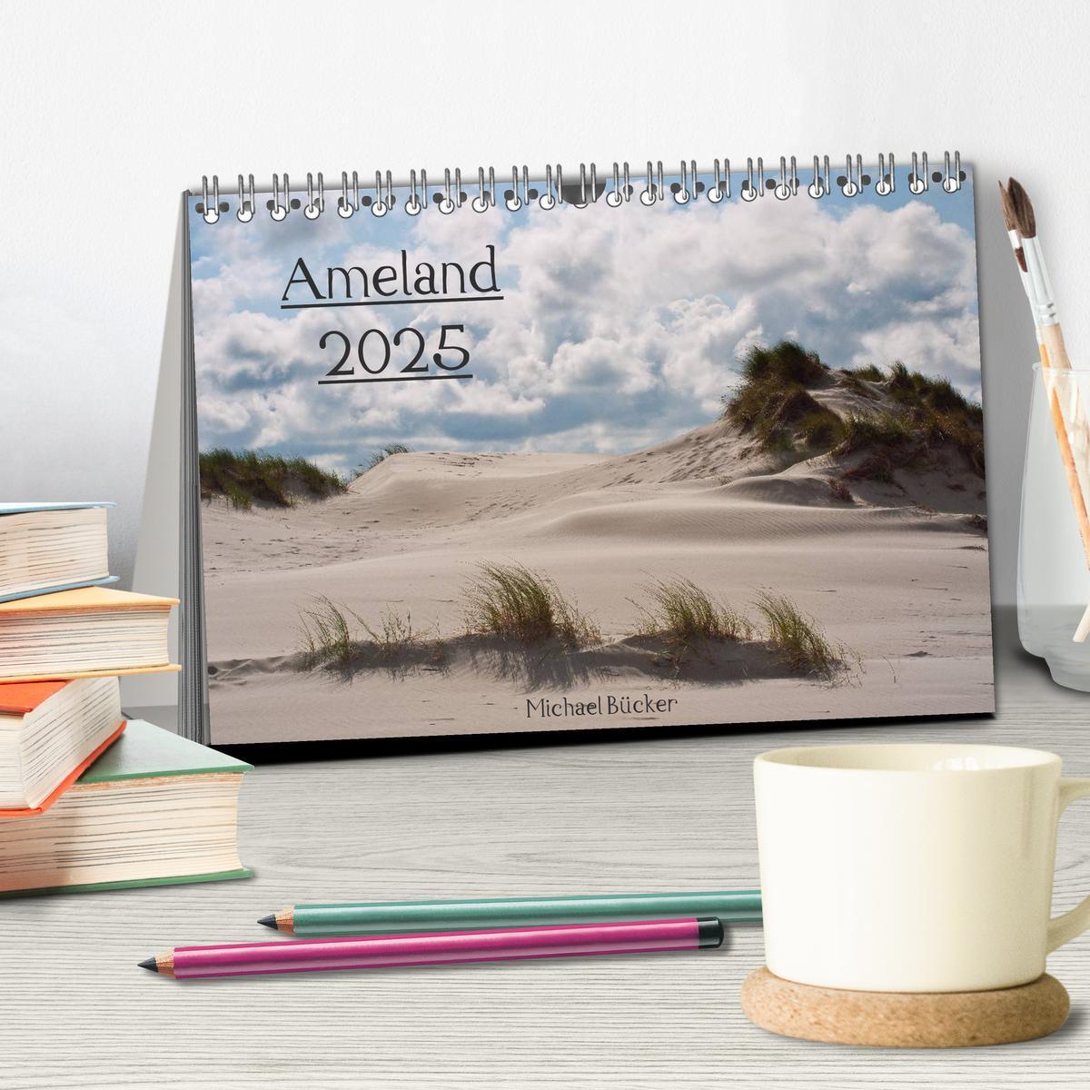 Bild: 9783435815449 | Ameland (Tischkalender 2025 DIN A5 quer), CALVENDO Monatskalender