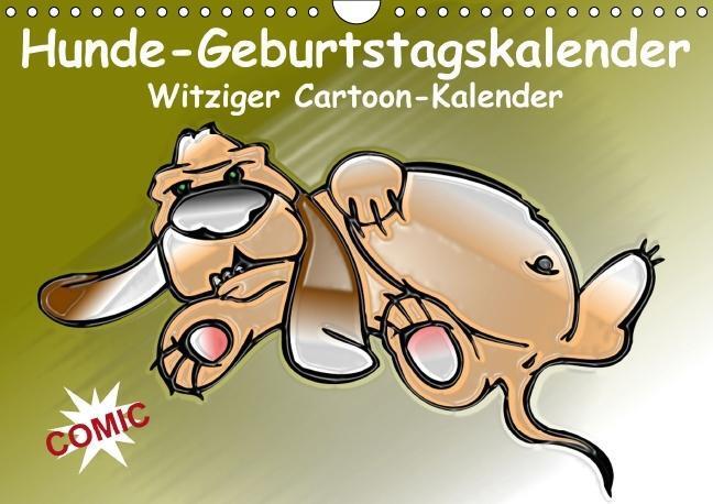 Cover: 9783660444599 | Hunde-Geburtstagskalender / Witziger Cartoon-Kalender (Wandkalender...