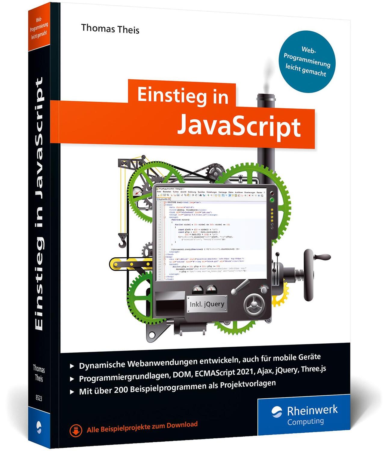 Cover: 9783836285230 | Einstieg in JavaScript | Thomas Theis | Taschenbuch | 517 S. | Deutsch