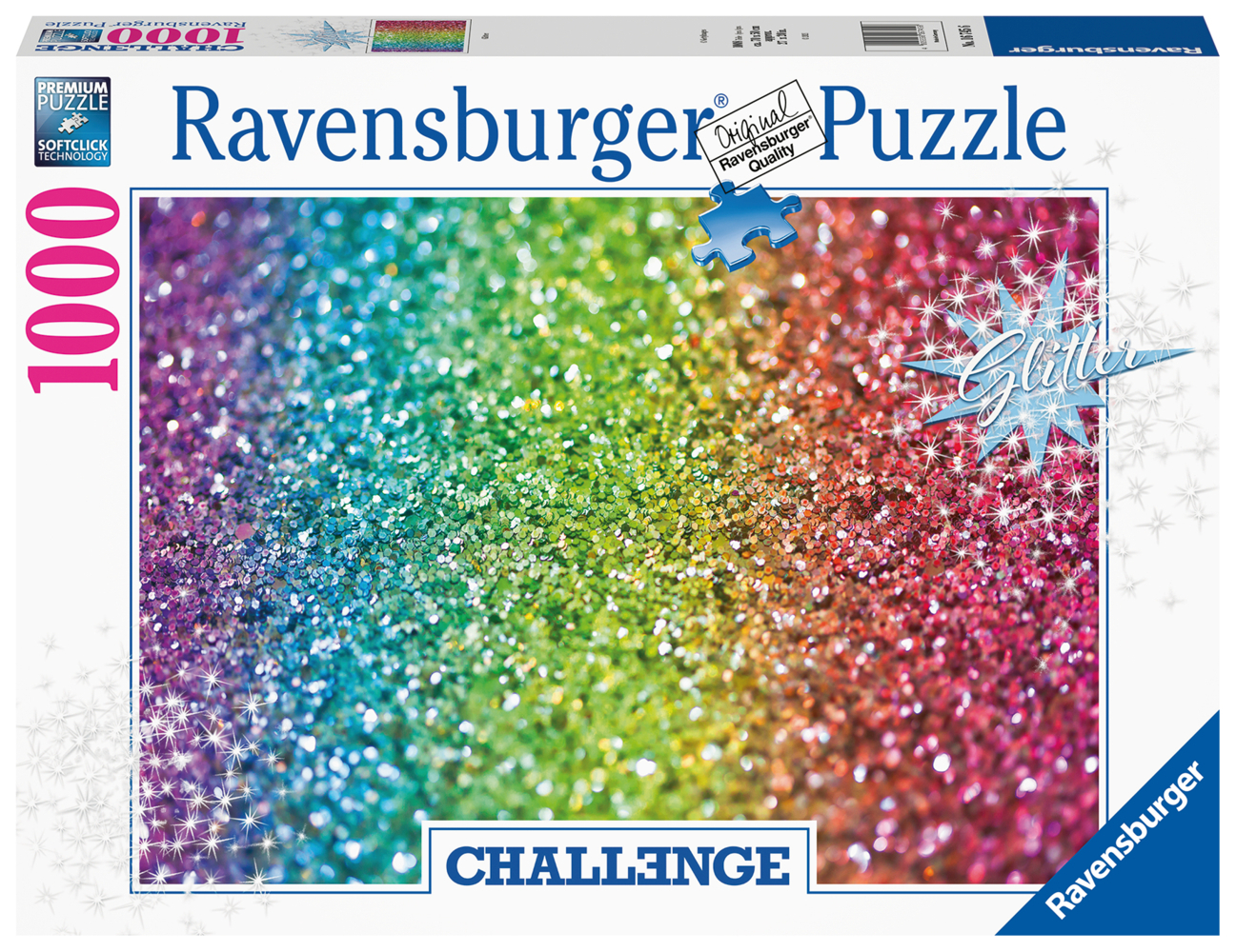 Cover: 4005556167456 | Ravensburger Challenge Puzzle 16745 - Glitzer - 1000 Teile Puzzle...