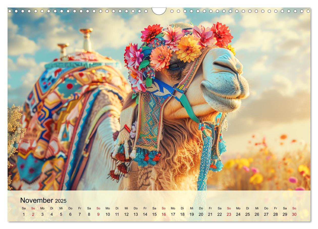 Bild: 9783435246403 | Modische Kamele in der Wüste. Extravagante Highlights (Wandkalender...