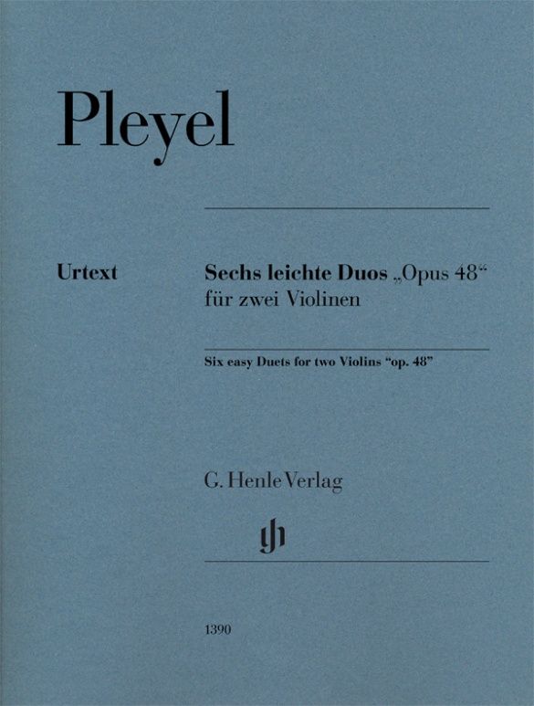 Cover: 9790201813905 | Ignaz Pleyel - Sechs leichte Duos op. 48 für zwei Violinen | Pleyel