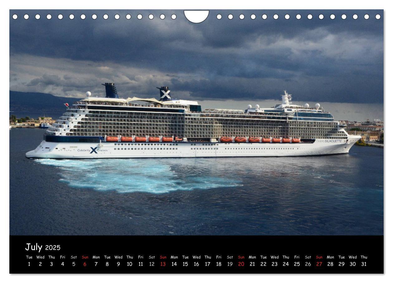 Bild: 9781325991181 | Cruise ships around the world (Wall Calendar 2025 DIN A4...