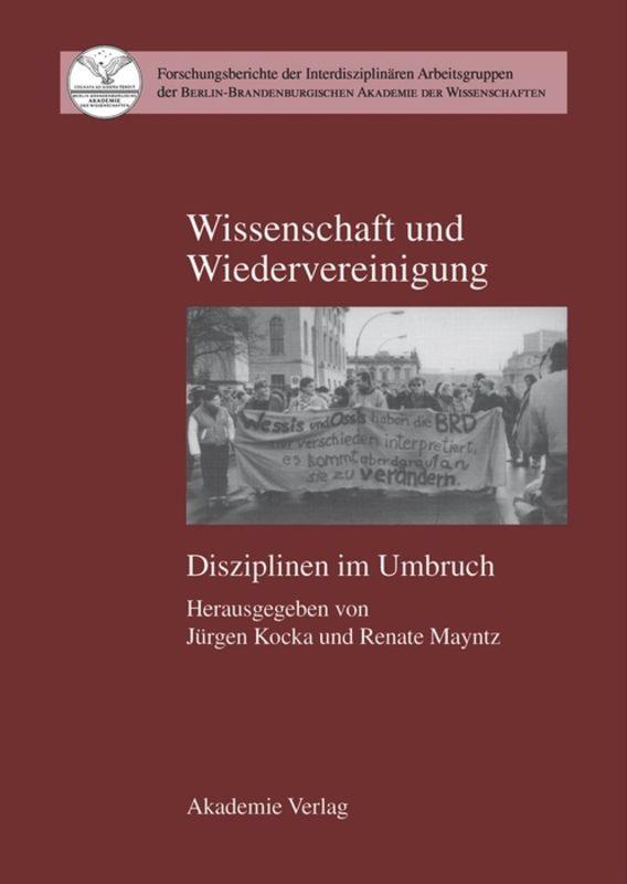 Cover: 9783050032702 | Wissenschaft und Wiedervereinigung | Disziplinen im Umbruch | Buch