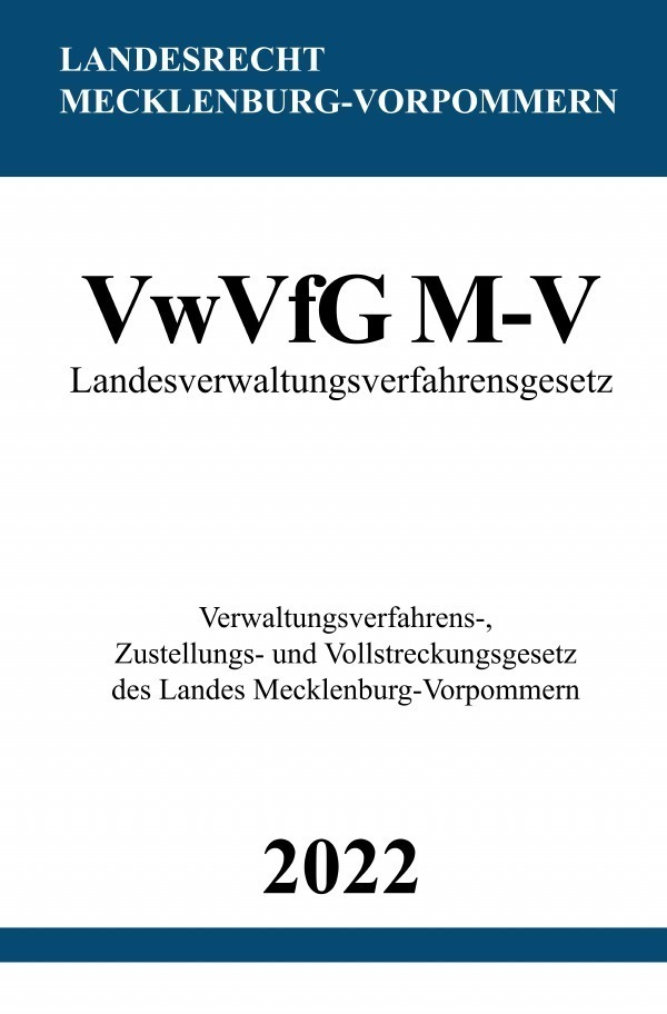 Cover: 9783754973677 | Landesverwaltungsverfahrensgesetz VwVfG M-V | Ronny Studier | Buch