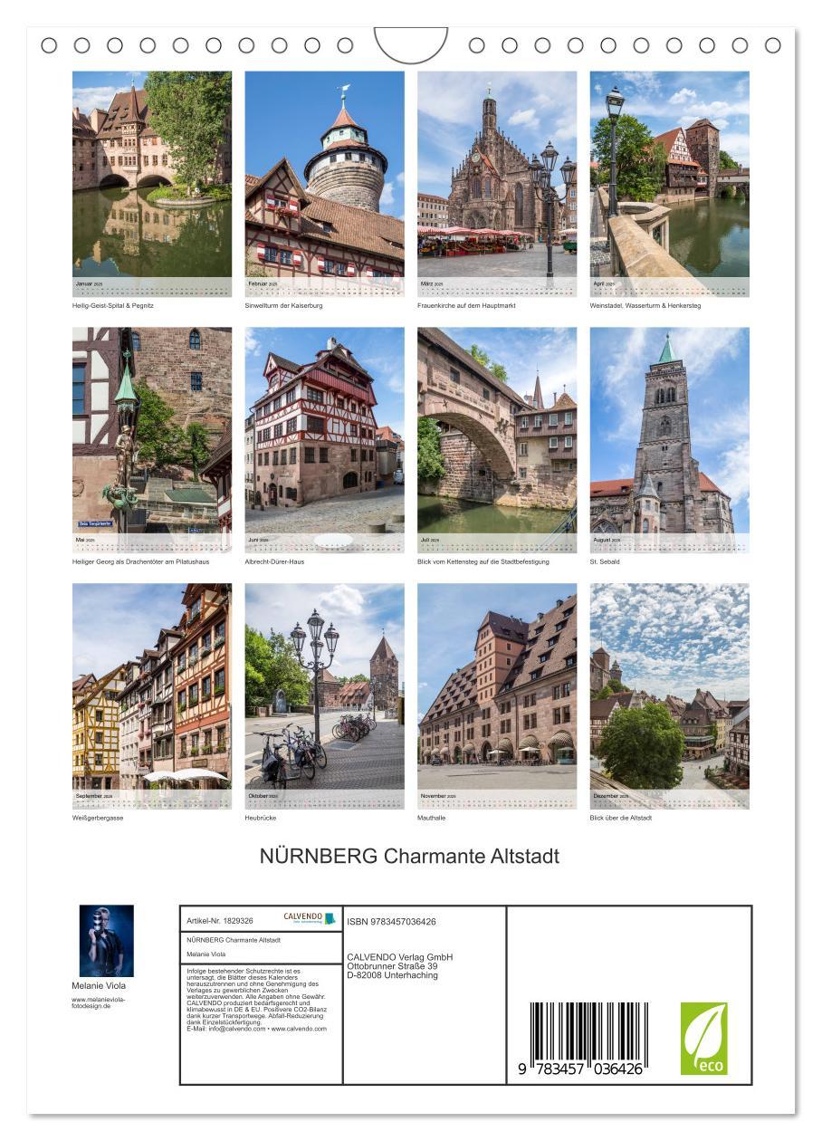 Bild: 9783457036426 | NÜRNBERG Charmante Altstadt (Wandkalender 2025 DIN A4 hoch),...