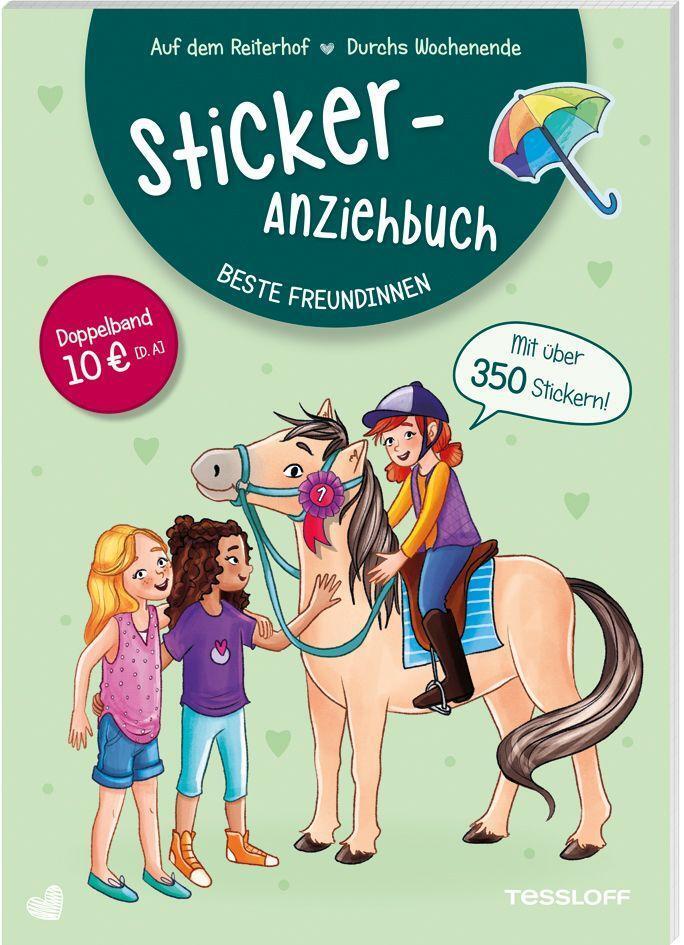 Cover: 9783788644390 | Sticker-Anziehbuch. Beste Freundinnen. Auf dem Reiterhof / Durchs...