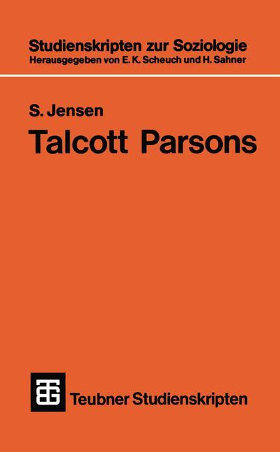 Cover: 9783519000488 | Talcott Parsons | Eine Einführung | S Jensen | Taschenbuch | Paperback