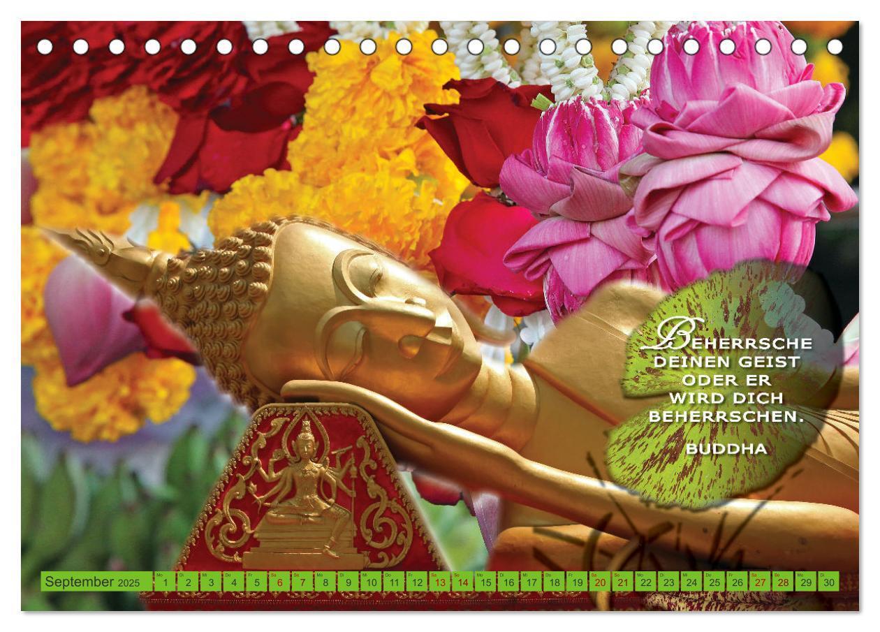 Bild: 9783383795107 | Buddhas Worte - Der Weg zur Achtsamkeit (Tischkalender 2025 DIN A5...