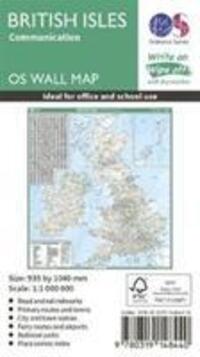 Cover: 9780319148440 | British Isles Communication | (Land-)Karte | OS Wall Map | Englisch