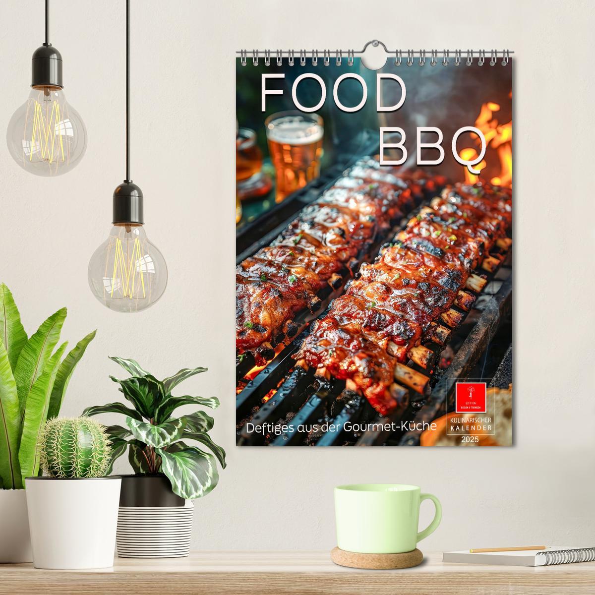 Bild: 9783457123003 | Food BBQ - Deftiges aus der Gourmet-Küche (Wandkalender 2025 DIN A4...