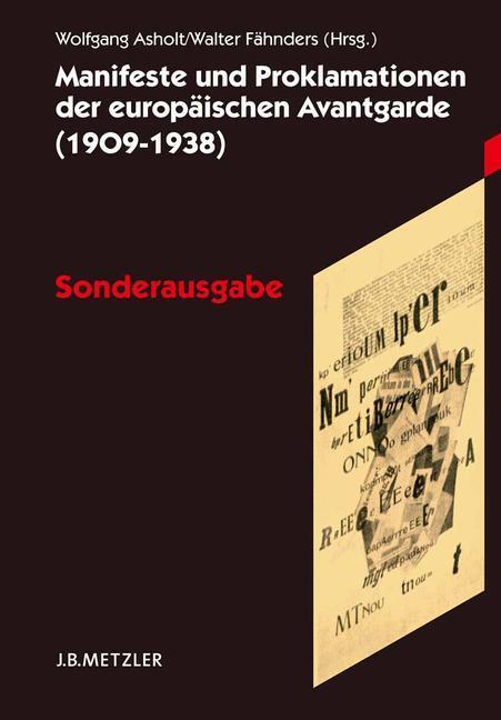 Cover: 9783476020758 | Manifeste und Proklamationen der europäischen Avantgarde (1909¿1938)