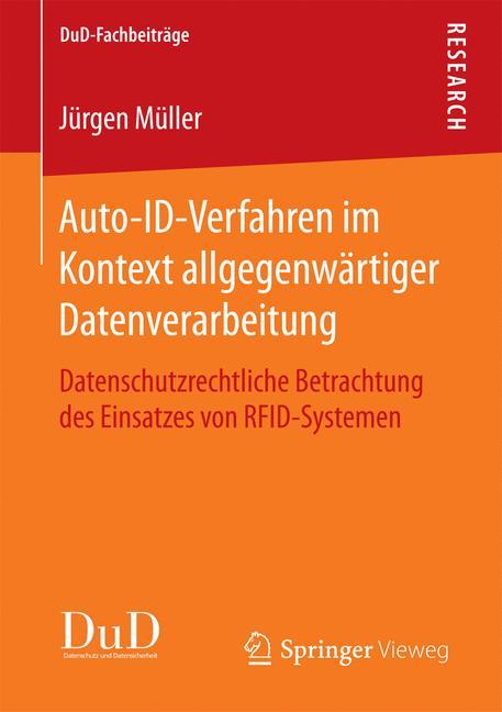 Cover: 9783658191245 | Auto-ID-Verfahren im Kontext allgegenwärtiger Datenverarbeitung | Buch