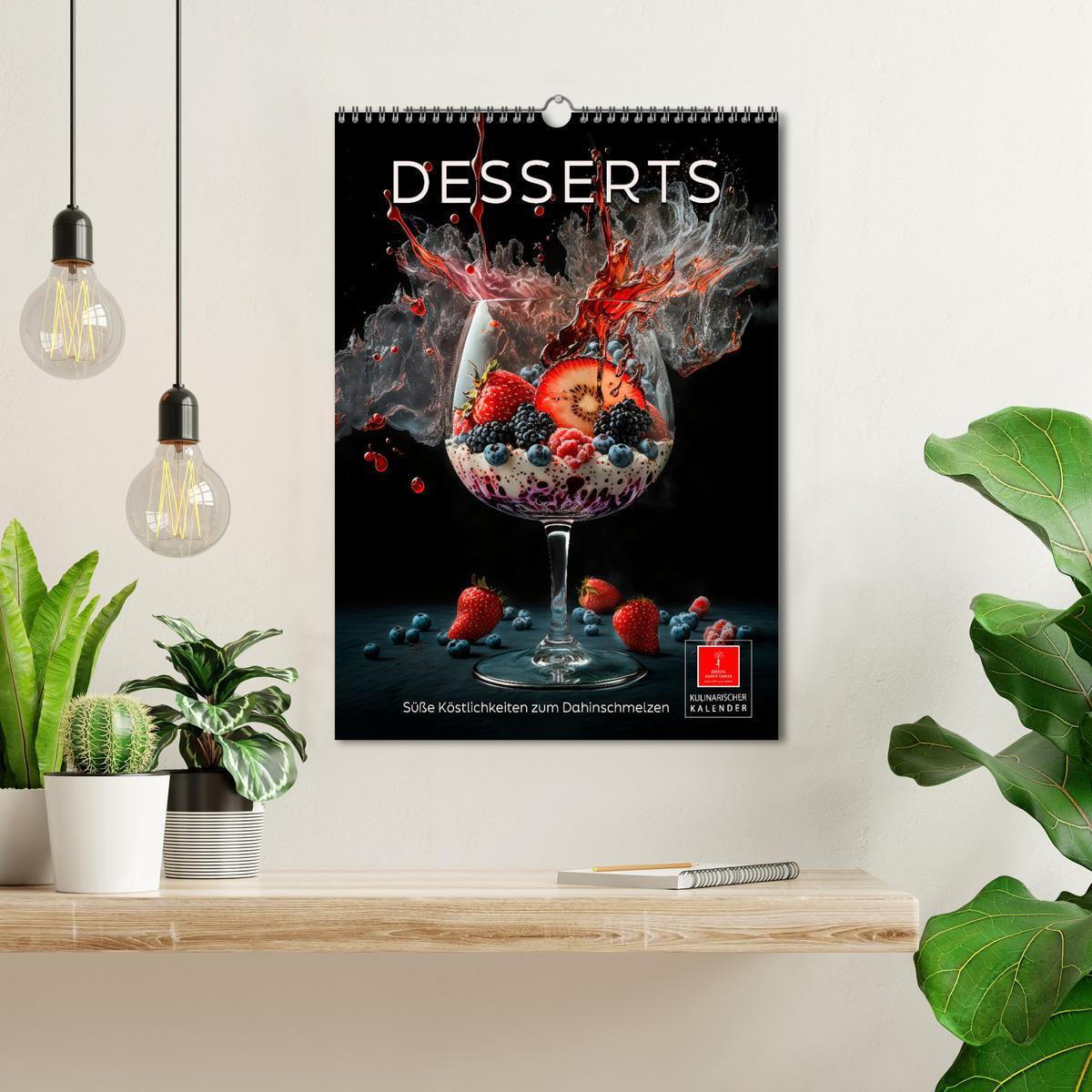 Bild: 9783435886180 | Desserts - Süße Köstlichkeiten zum Dahinschmelzen (Wandkalender...