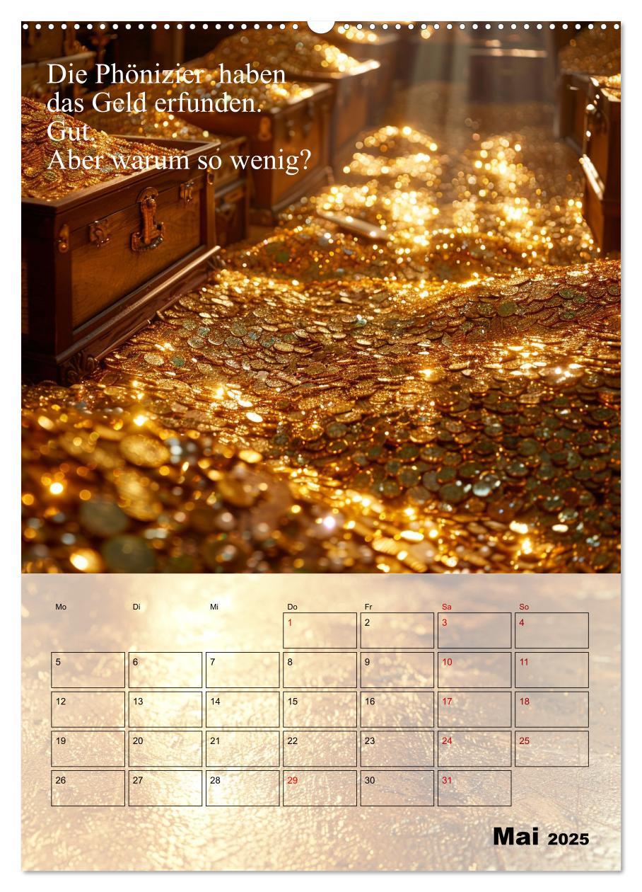 Bild: 9783435832552 | Der Geld-Anlock-Kalender (Wandkalender 2025 DIN A2 hoch), CALVENDO...