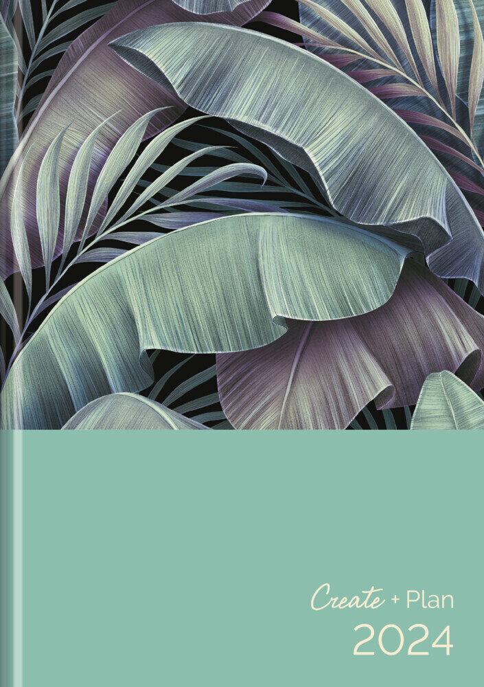Cover: 9783731872863 | Buchkalender Create &amp; Plan Jungle 2024 | Korsch Verlag | Kalender