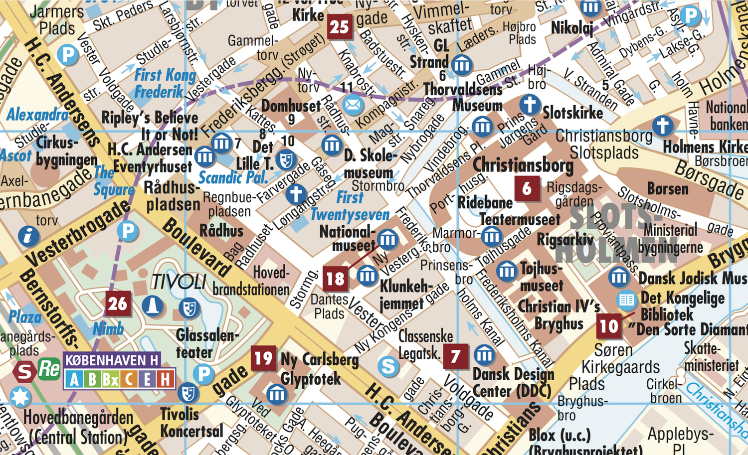 Bild: 9783866093539 | Borch Map Kopenhagen. København. Copenhagen | (Land-)Karte | 2 S.