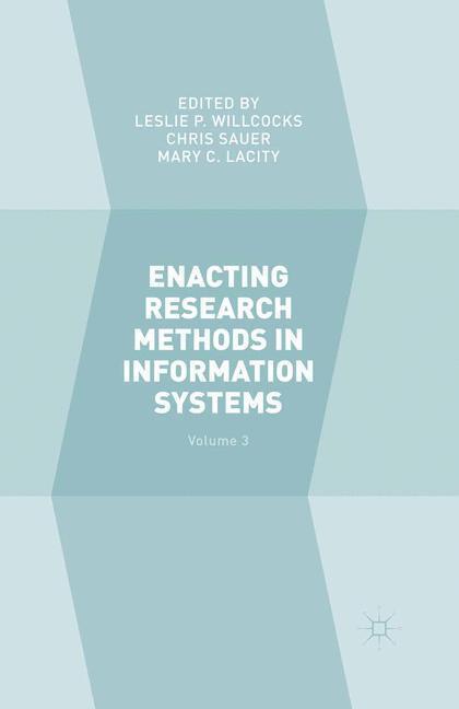 Cover: 9783319292717 | Enacting Research Methods in Information Systems: Volume 3 | Buch