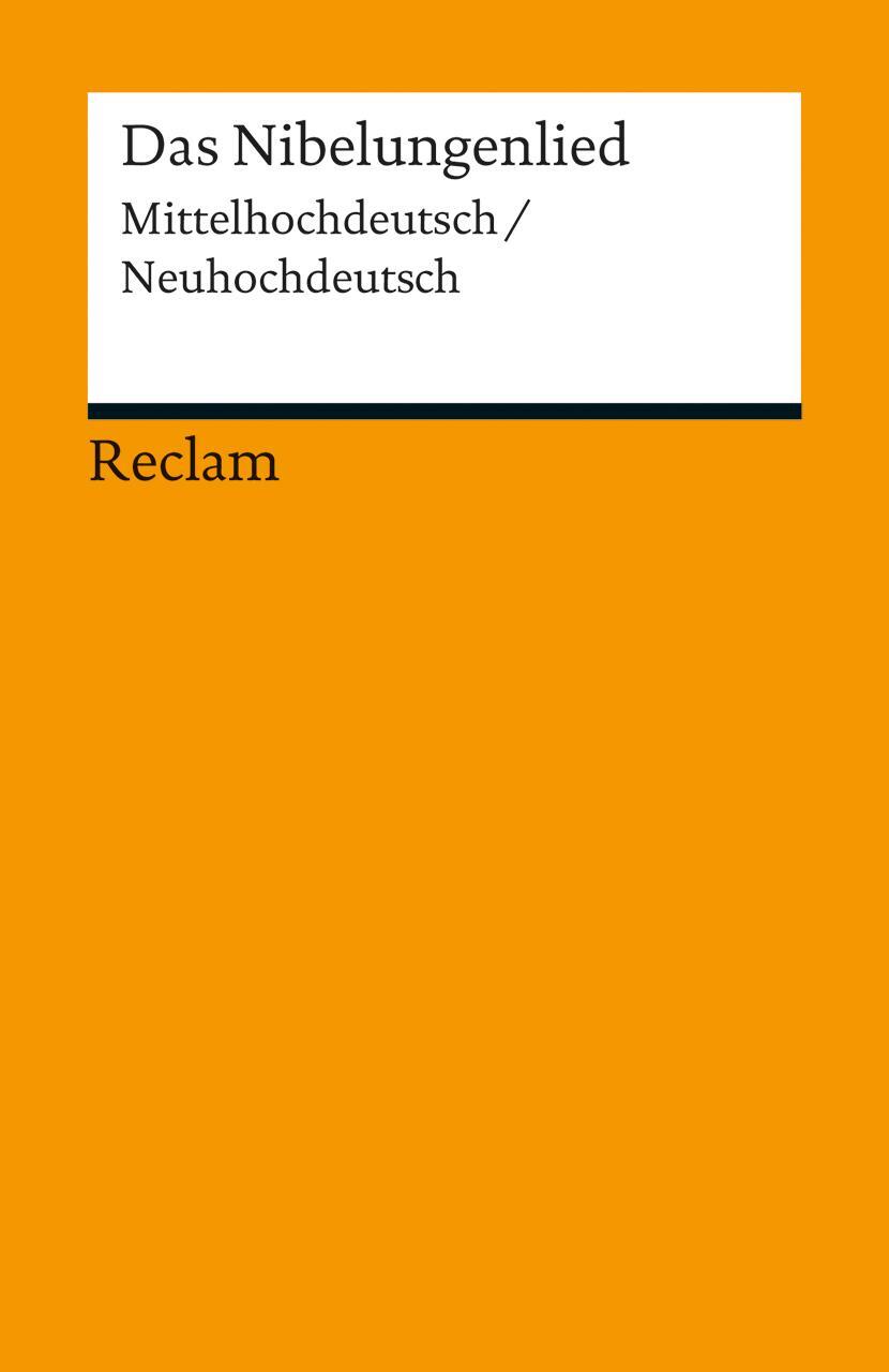 Cover: 9783150189146 | Das Nibelungenlied | Mittelhochdeutsch/Neuhochdeutsch | Ursula Schulze
