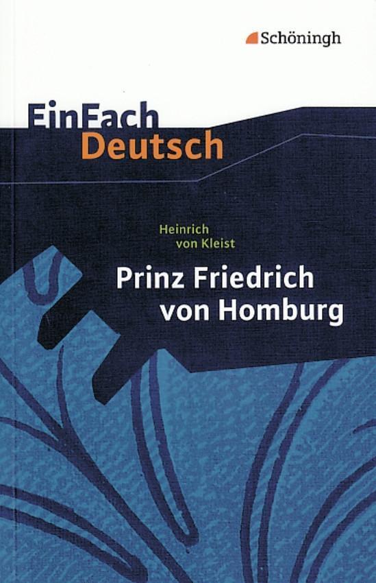 Cover: 9783140224567 | Prinz Friedrich von Homburg. Ein Schauspiel. EinFach Deutsch...