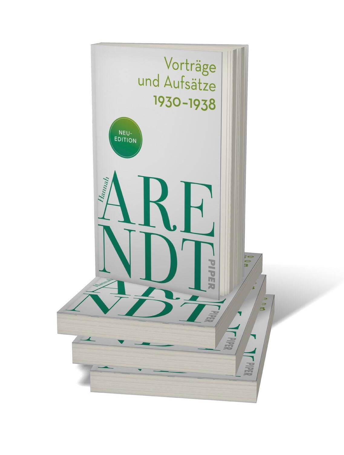 Bild: 9783492318396 | Vorträge und Aufsätze 1930-1938 | Hannah Arendt | Taschenbuch | 368 S.