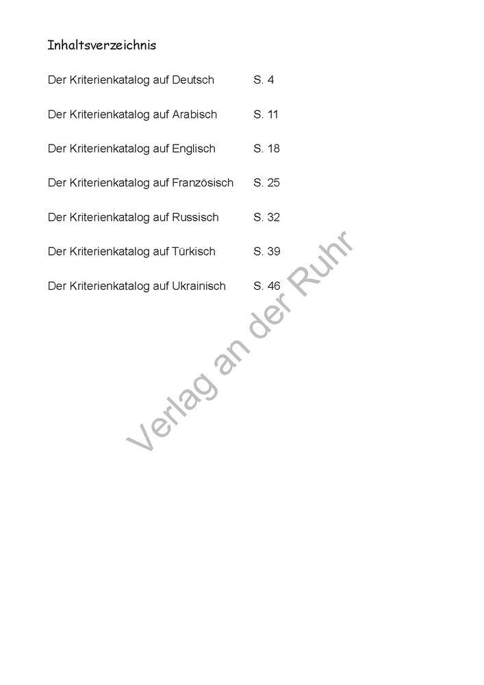 Bild: 9783834660954 | Mehrsprachiger Kriterienkatalog zum Beobachtungsbogen für Kinder...