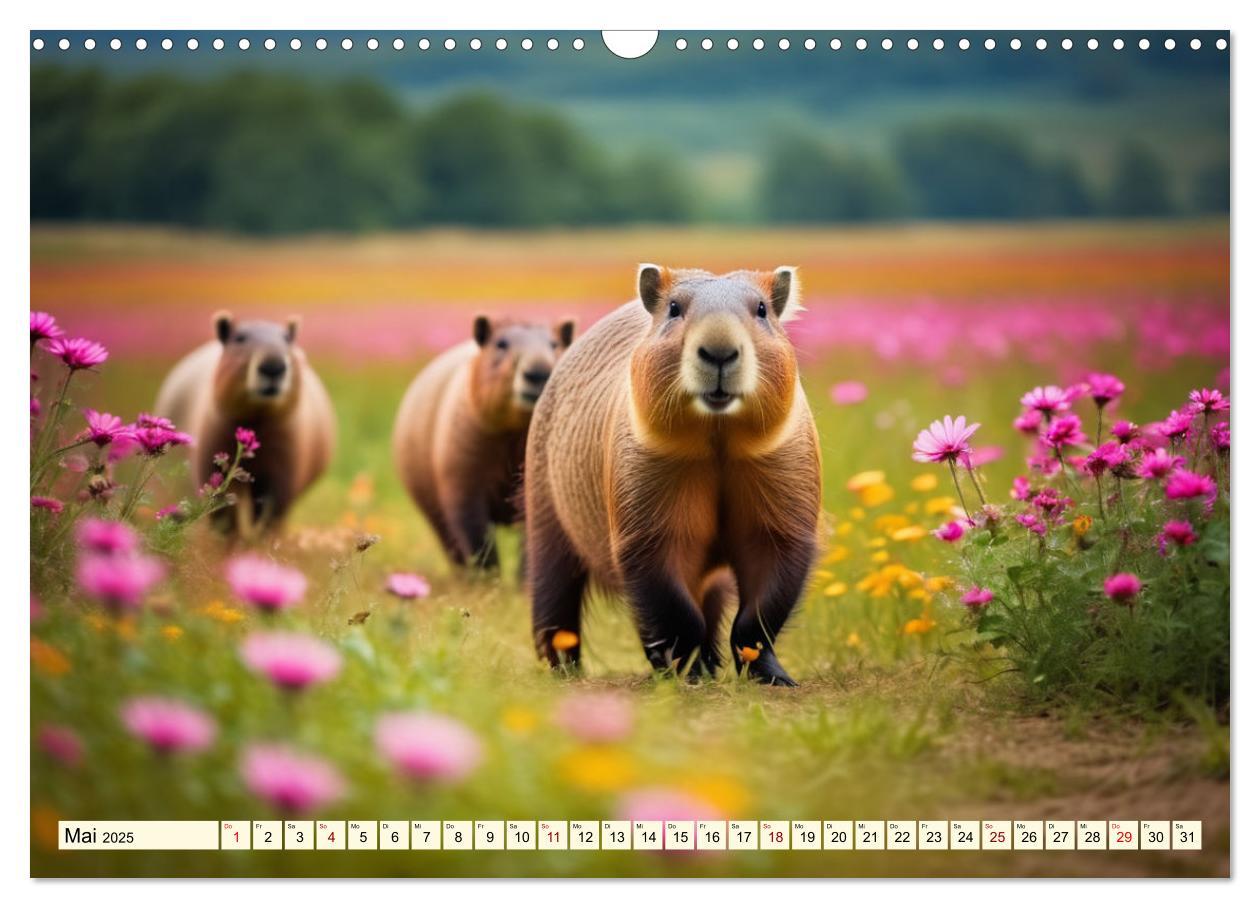 Bild: 9783457143780 | Capybaras - Wasserschweine die Herren der Gräser (Wandkalender 2025...