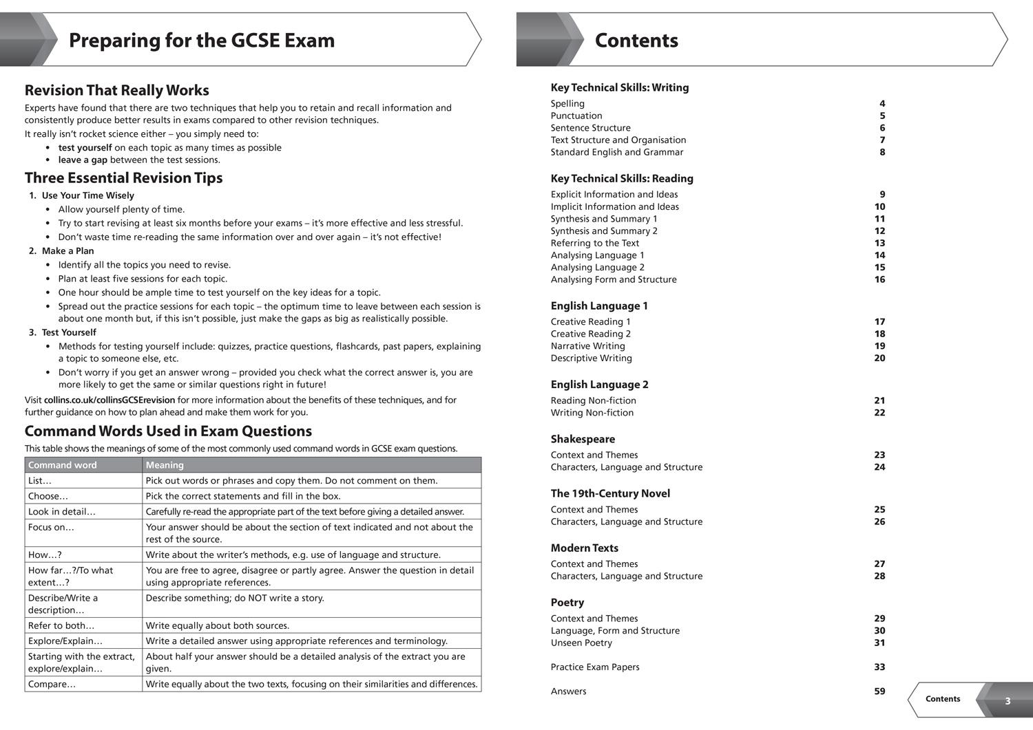 Bild: 9780008535049 | Aqa GCSE 9-1 English Language and Literature Workbook | Collins Gcse