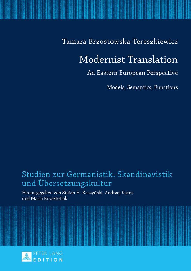 Cover: 9783631657768 | Modernist Translation | Tamara Brzostowska-Tereszkiewicz | Buch | 2015