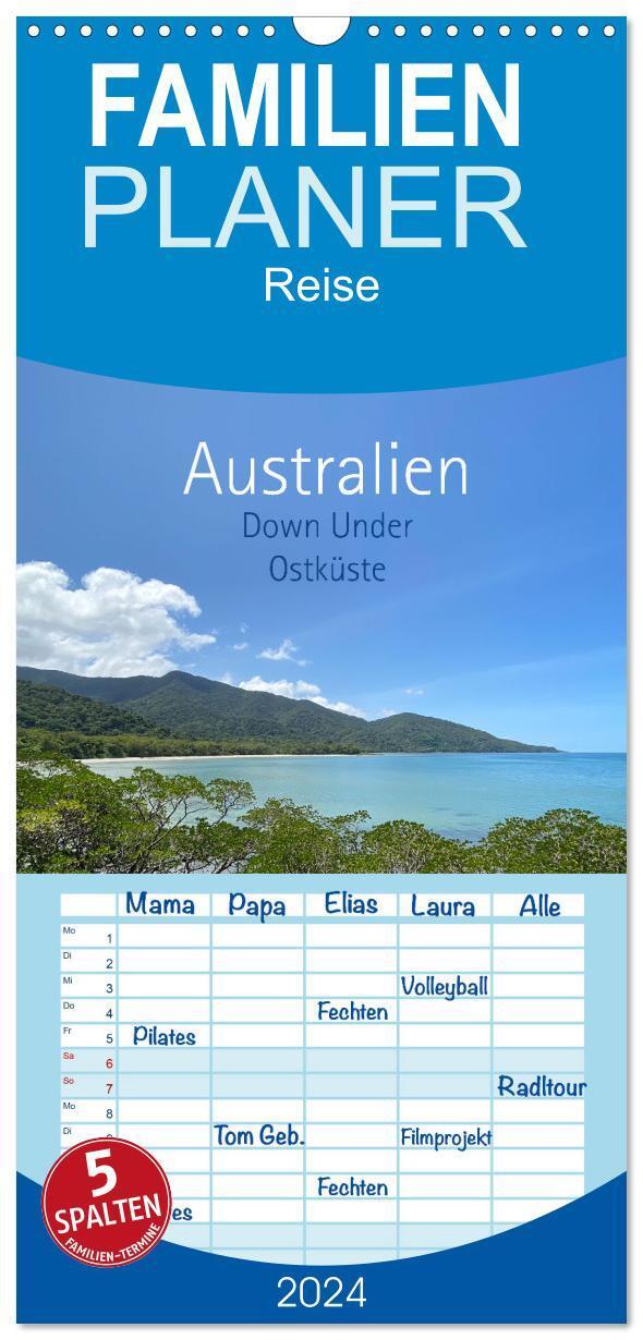 Cover: 9783675723818 | Familienplaner 2024 - Australien - Down Under - Ostküste...