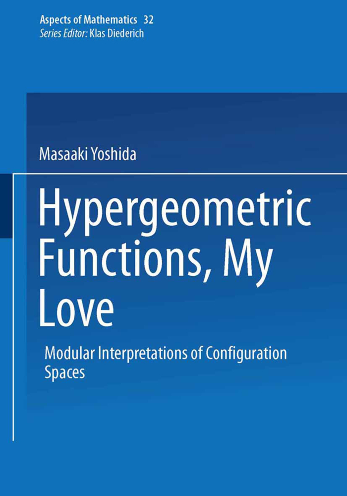 Cover: 9783322901682 | Hypergeometric Functions, My Love | Masaaki Yoshida | Taschenbuch
