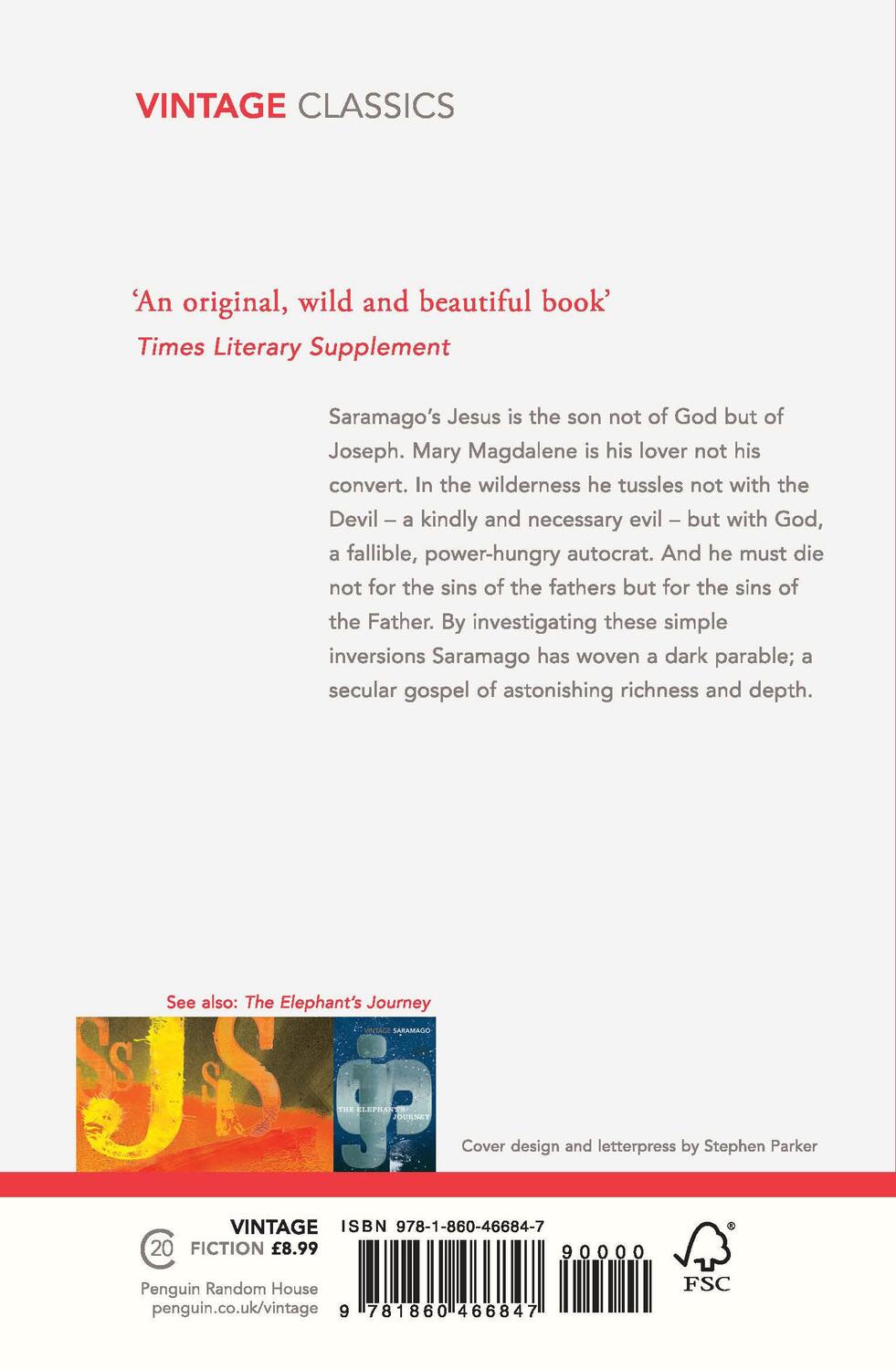 Rückseite: 9781860466847 | The Gospel According to Jesus Christ | Jose Saramago | Taschenbuch