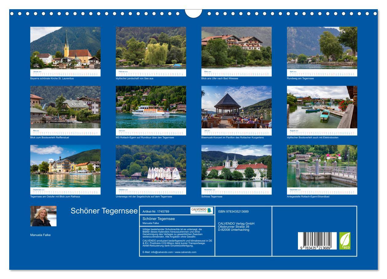 Bild: 9783435213689 | Schöner Tegernsee (Wandkalender 2025 DIN A3 quer), CALVENDO...