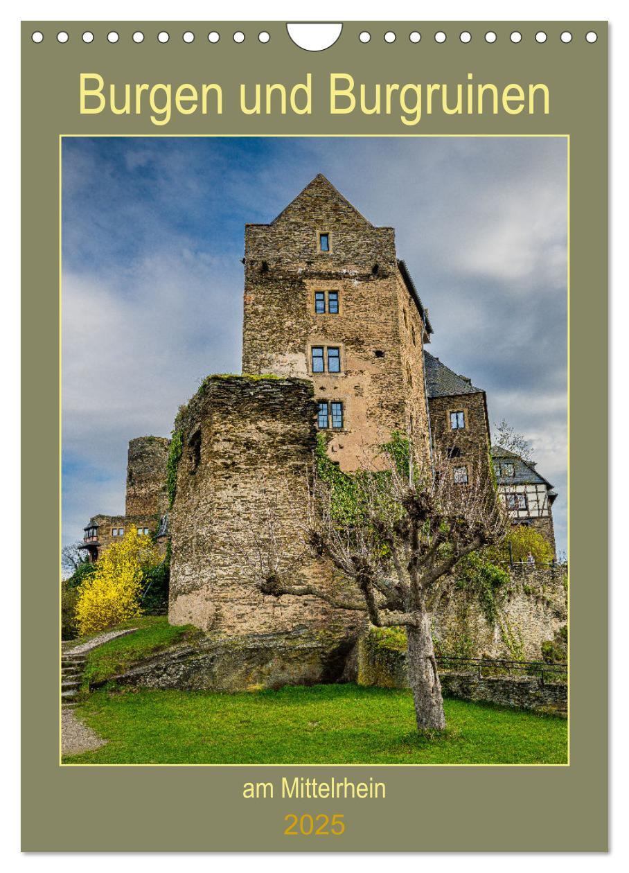 Cover: 9783435745357 | Burgen und Burgruinen am Mittelrhein (Wandkalender 2025 DIN A4...