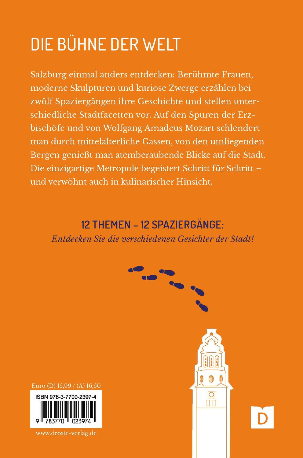 Rückseite: 9783770023974 | Zu Fuß durch Salzburg | 12 Spaziergänge | Monika Bruckmoser | Buch