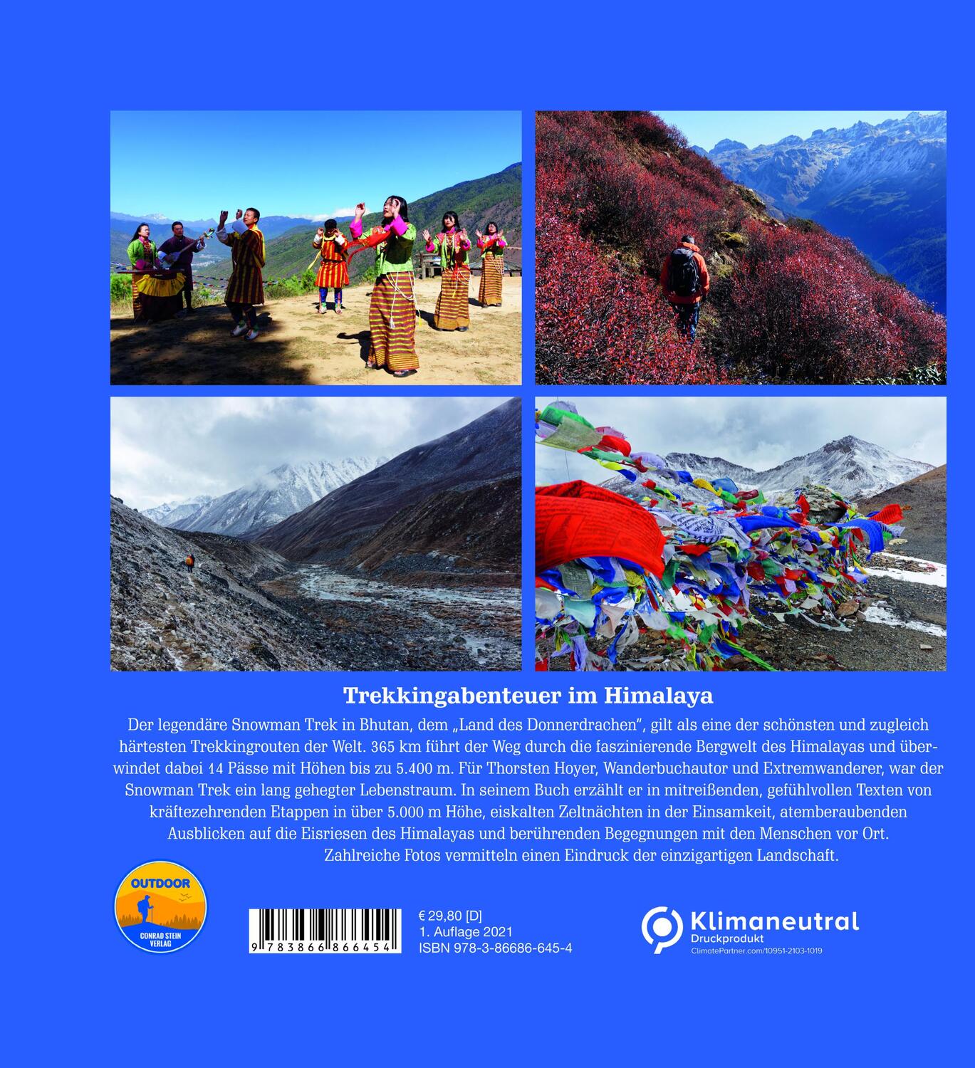 Rückseite: 9783866866454 | Der Snowman Trek in Bhutan | Trekkingabenteuer im Himalaya | Hoyer